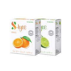S-Lyte (ORS) Hydration Sachets – Lemon / Orange