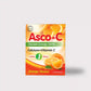 Asco-C instant energy drink by NB Sons, orange flavor, enriched with calcium and vitamin C; makes one glass.