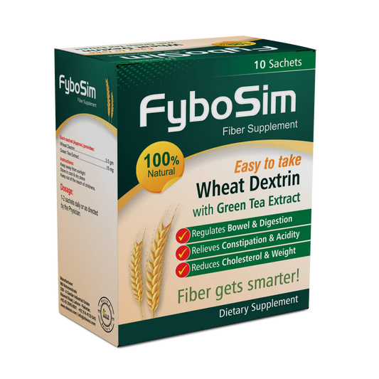 NB Sons FyboSim: Natural fiber supplement, regulates bowel, relieves acidity, supports weight management.