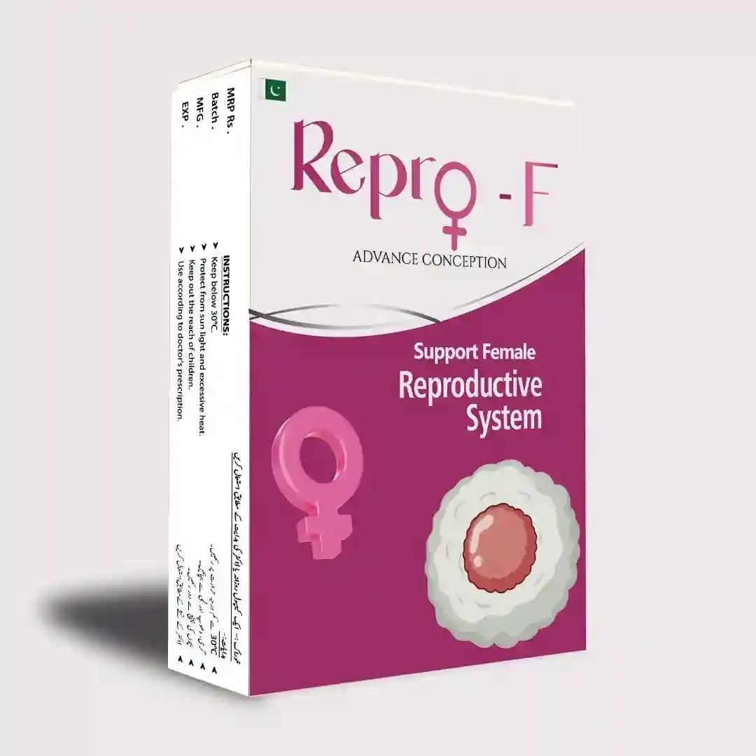 Repro-F, 30 capsules, supports female reproductive health, Advance Conception, from Pakistan